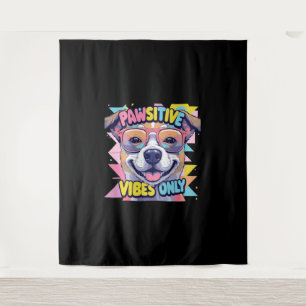 Vibes Only Funny Dog T-Shirt – Cool Dog Tapestry