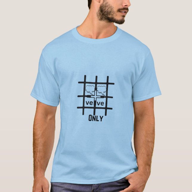  + Vibes Only Plus Sign T-Shirt (Front)