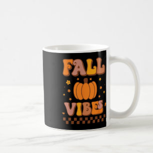 Vibes Vintage Groovy Autumn Season Retro Thanksgiv Coffee Mug