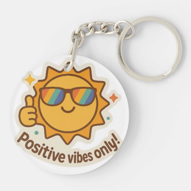 "Vibing & Thriving" Key Ring (Back)