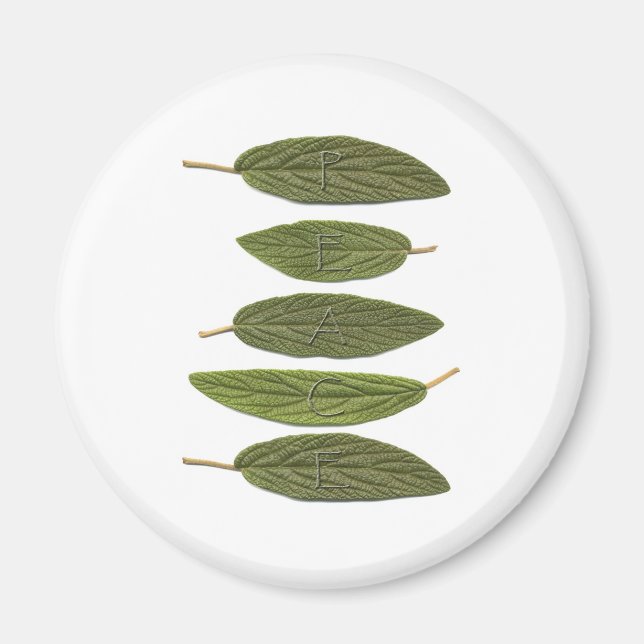 VIBIRNUM leaves PEACE Magnet (Front)