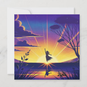 Vibrance Abstract Flat Card