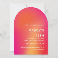 Vibrant 16th Birthday Invitation Template