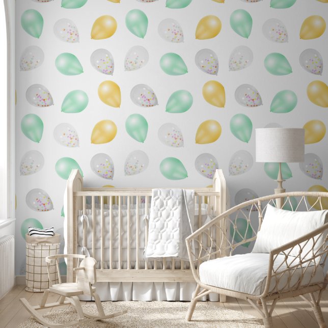 Vibrant 3D Balloons Removable Wallpaper (Kids)