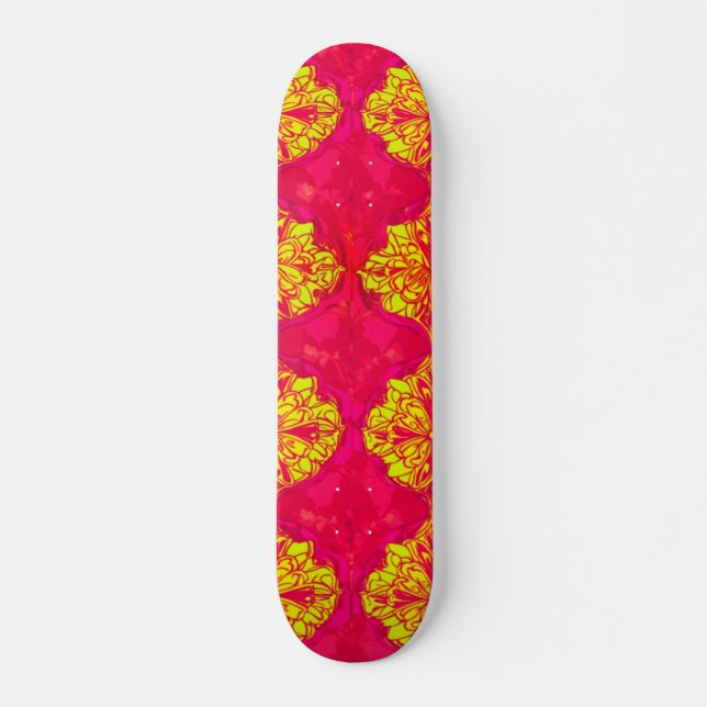 Vibrant 3D Digital Artwork Skateboard Deck (Front)