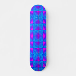 Vibrant 3D Digital Artwork Skateboard Deck