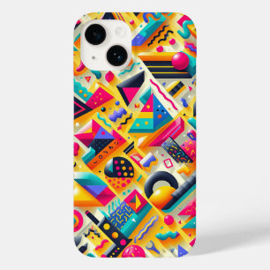 Vibrant 3D Geometric Shapes Phone Case - Colourful