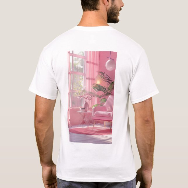 Vibrant 4K Resolution Real Scene T-Shirt (Back)