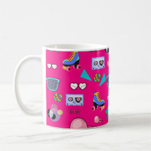 Vibrant 80s design coffee mug
