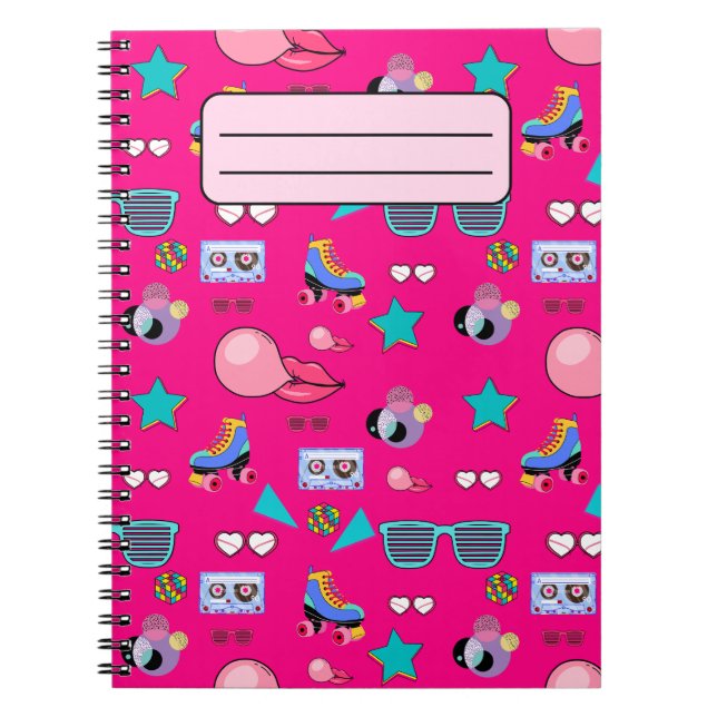Vibrant 80s design notebook (Front)