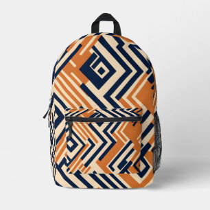 Vibrant Abstract African Pattern Printed Backpack
