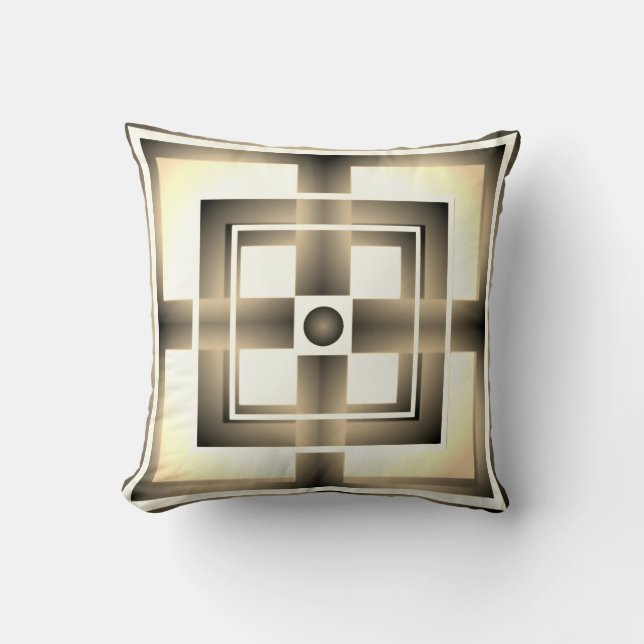 Vibrant Abstract Art Throw Pillow" Throw Pillow ( (Front)