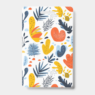 Vibrant Abstract Botanical Pattern Badge ID Badge