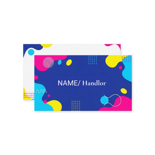 Vibrant Abstract Business Card (Front/Back In Situ)