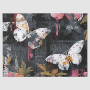 Vibrant Abstract Butterfly Flight (3) Tissue Paper