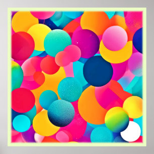 Vibrant Abstract Circles Poster
