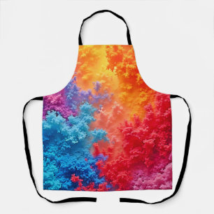 Vibrant Abstract Cloud Hues Apron