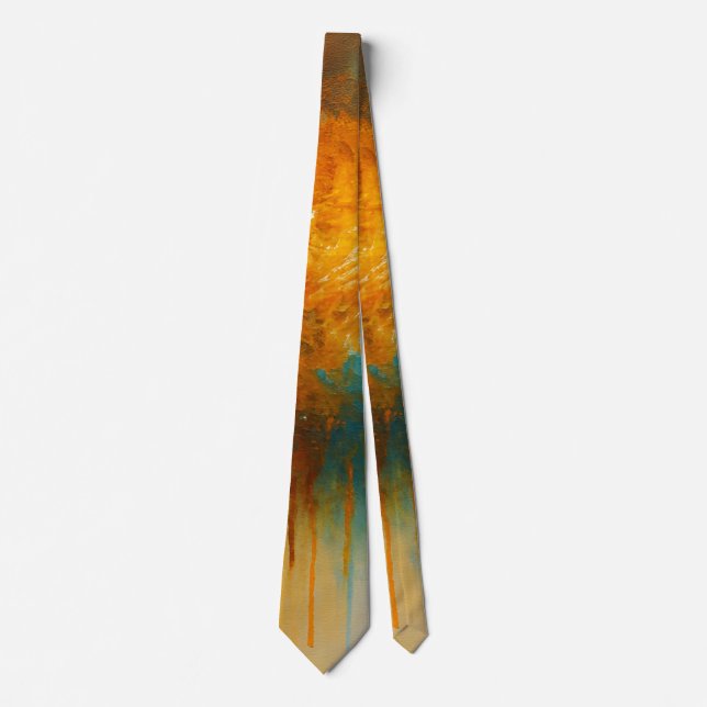 Vibrant Abstract Color Burst Tie (Front)