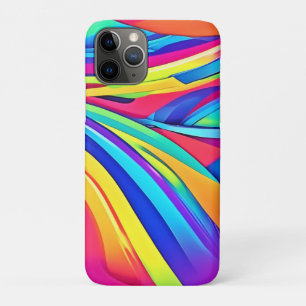 Vibrant Abstract Colour Wave Art iPhone 11 Pro Case