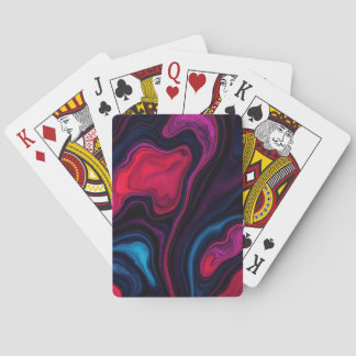 Vibrant Abstract Colourful  Playing Cards