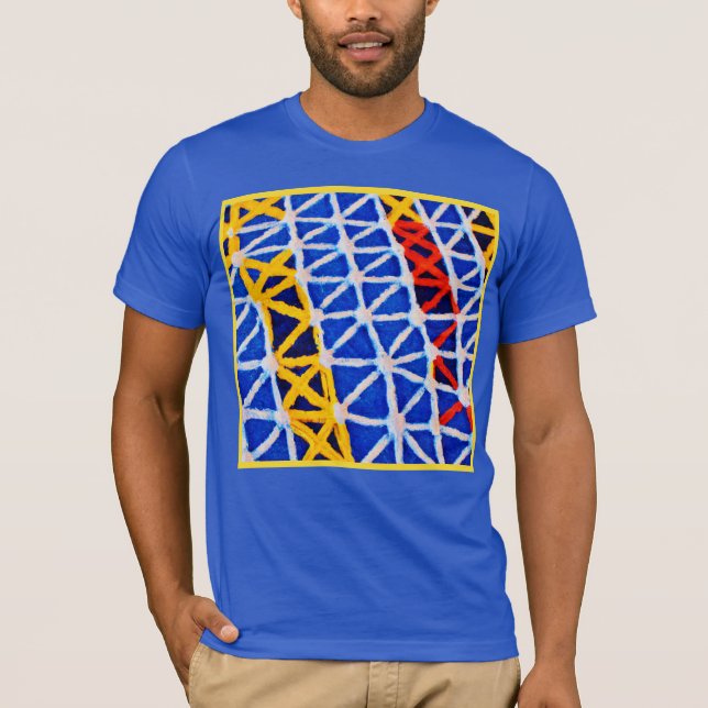 Vibrant Abstract Colours T-Shirt (Front)