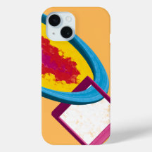 Vibrant Abstract Cosmos Ring & Square – Modern 