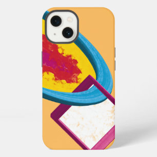 Vibrant Abstract Cosmos Ring & Square – Modern iPhone 13 Case