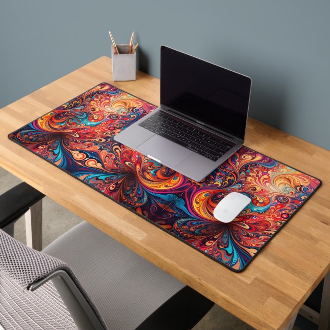 Vibrant Abstract Design Desk Mat (Office 2)