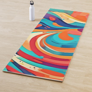 Vibrant Abstract Dreamscape Yoga Mat