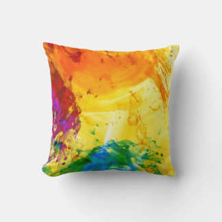 Vibrant Abstract Explosion Cushion