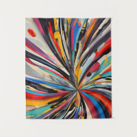 Vibrant Abstract Explosion Modern Art