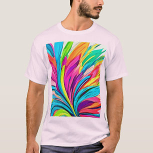Vibrant Abstract Explosion T-Shirt
