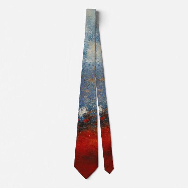 Vibrant Abstract Explosion Tie (Front)