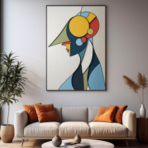 Vibrant Abstract Figure Poster