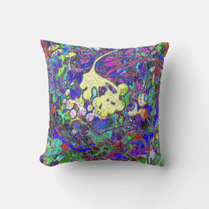 vibrant abstract floral 1 cushion
