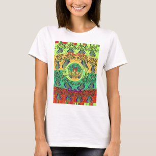 Vibrant Abstract Floral Art  T-Shirt