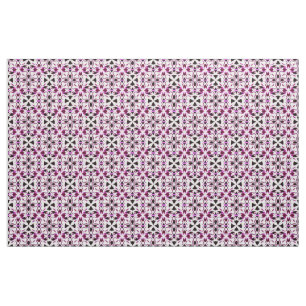 Vibrant Abstract Floral Pattern Fabric