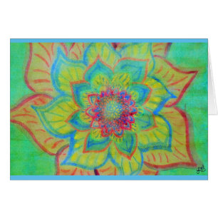 Vibrant Abstract floral watercolor