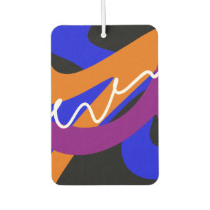 Vibrant Abstract Flow Car Air Freshener