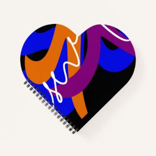 Vibrant Abstract Flow Notebook