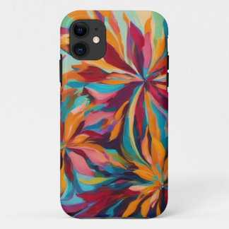 Vibrant Abstract Flowers Phone Case