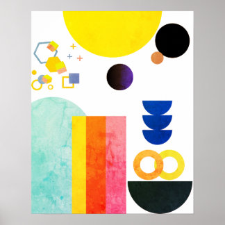 Vibrant Abstract Freeform Wall Art