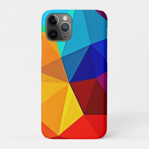 Vibrant Abstract Geometric Flow Design iPhone 11 Pro Case