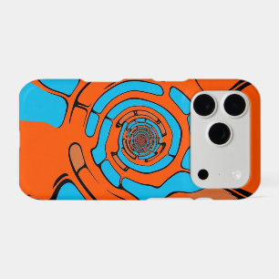 Vibrant Abstract Geometric Optical Illusion iPhone