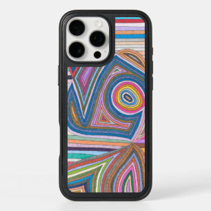Vibrant Abstract Geometric Striped Pattern