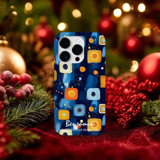 Vibrant Abstract Geometric Swirl Pattern Phone Case-Mate iPhone Case (Creator Uploaded)