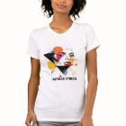Vibrant Abstract Geometric Women’s T-Shirt Art