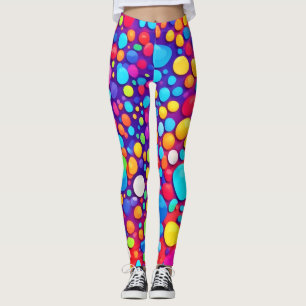 Vibrant Abstract Kaleidoscope Leggings