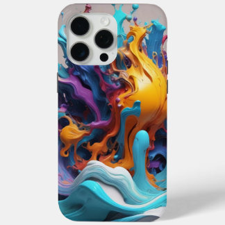 Vibrant Abstract : Make Your Phone a Work of Art iPhone 15 Pro Max Case
