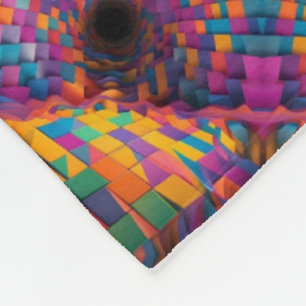 Vibrant Abstract Mosaic Blanket